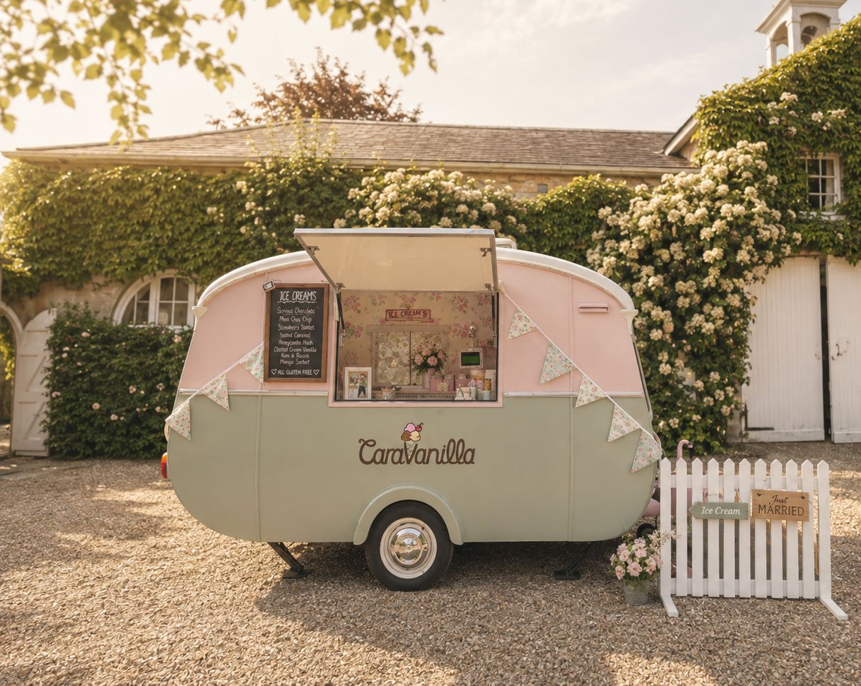 Lou Lou the Caravanilla vintage ice cream caravan